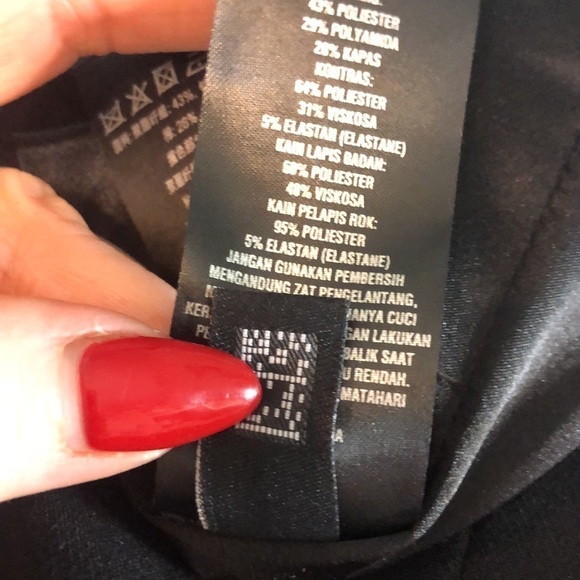 Ted Baker London Reikod Dress Front Zipper Textured Size 2 Black - Picture 12 of 12